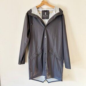 Rains Long Jacket Gray Size XS/S